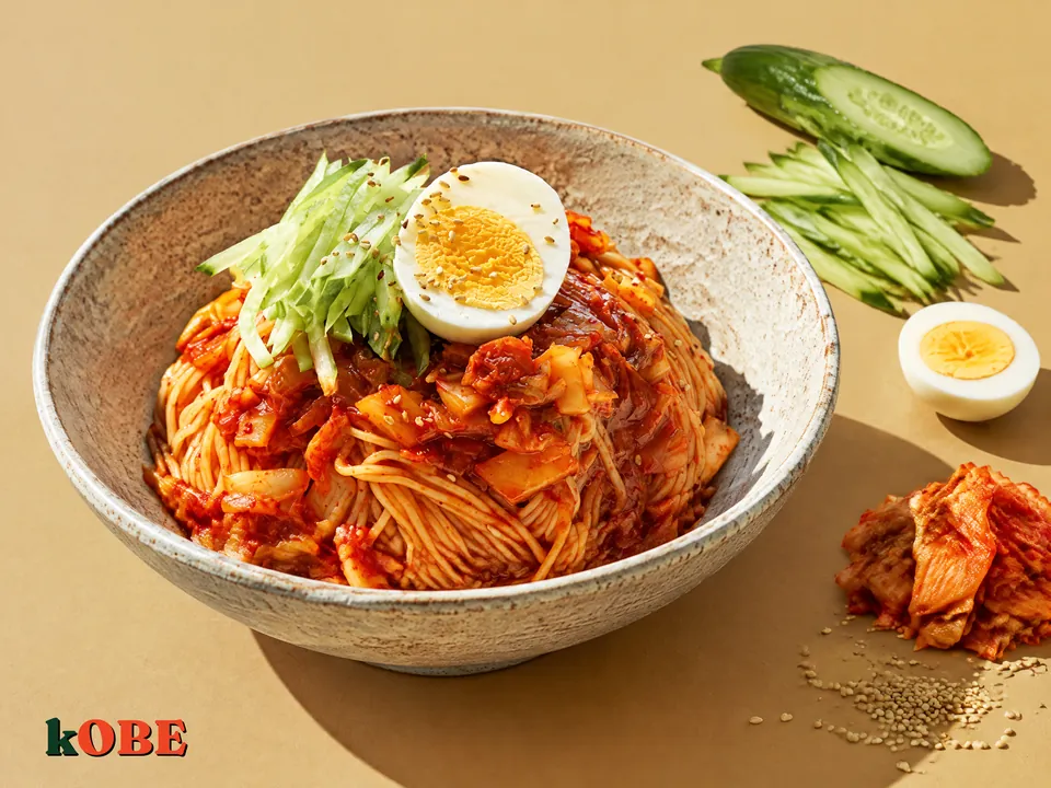 Jjolmyeon (Korean Cold Chewy Noodles), Made with Monk Fruit Sweetener