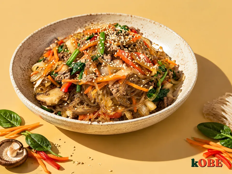 Miến trộn Hàn Quốc Japchae thịt bò