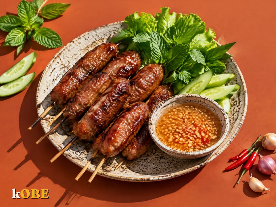 Nem Nuong (Grilled Vietnamese Pork Skewers)