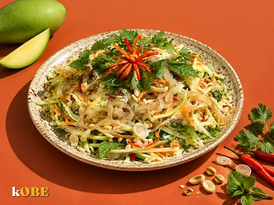 How to Make Nom Sua Xoai Xanh (Jellyfish and Green Mango Salad)