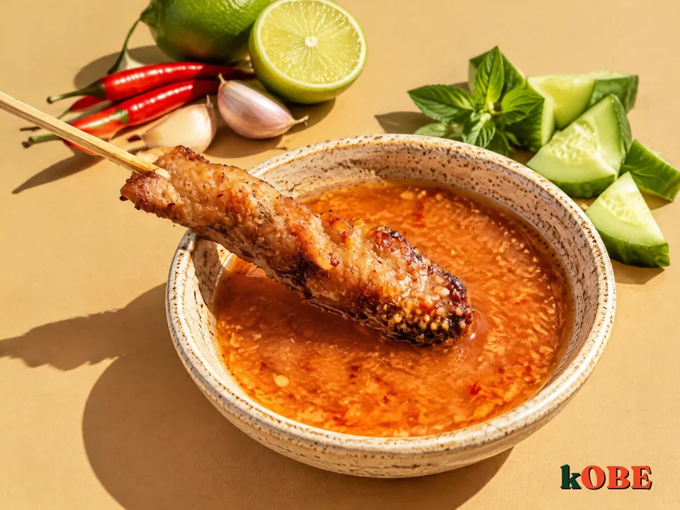 Nước chấm nem nướng Nha Trang, không thêm đường tinh luyện