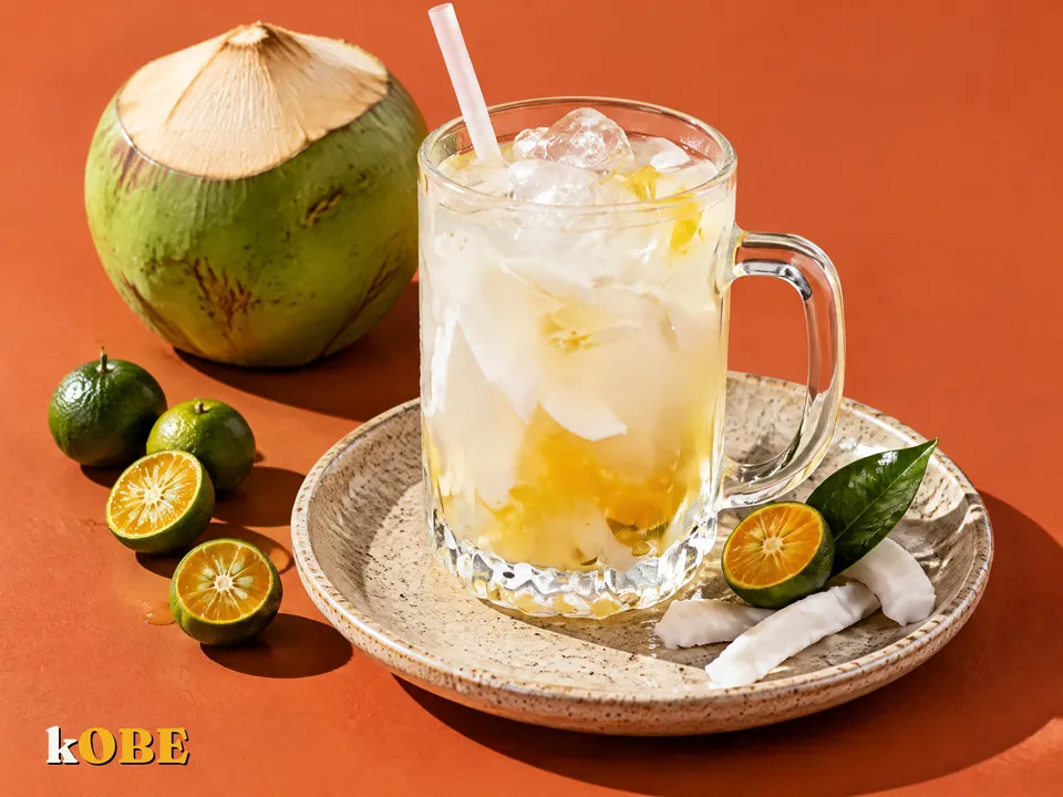 Nước dừa tắc ngọt bằng đường la hán quả