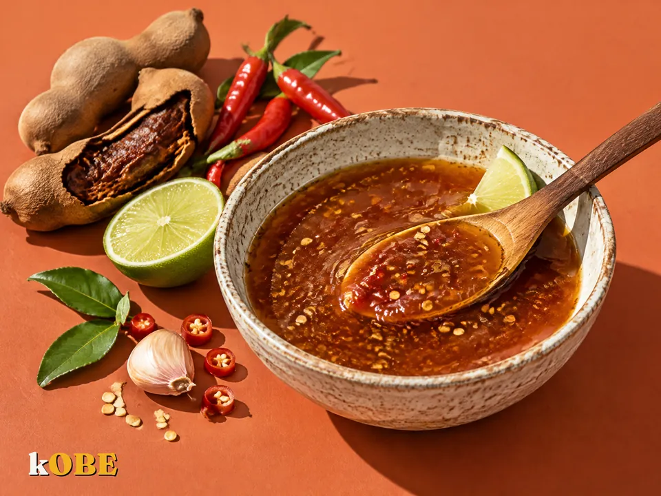 Nước sốt me chấm thịt nướng nấu bằng đường la hán quả