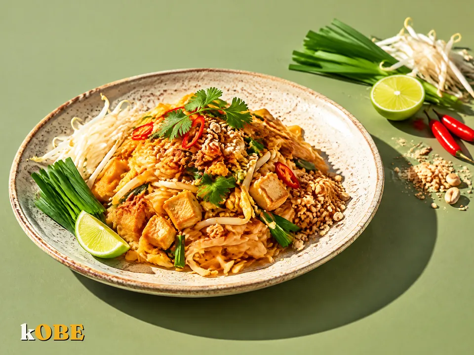 Pad Thái chay xào đường thốt nốt, không thêm đường tinh luyện