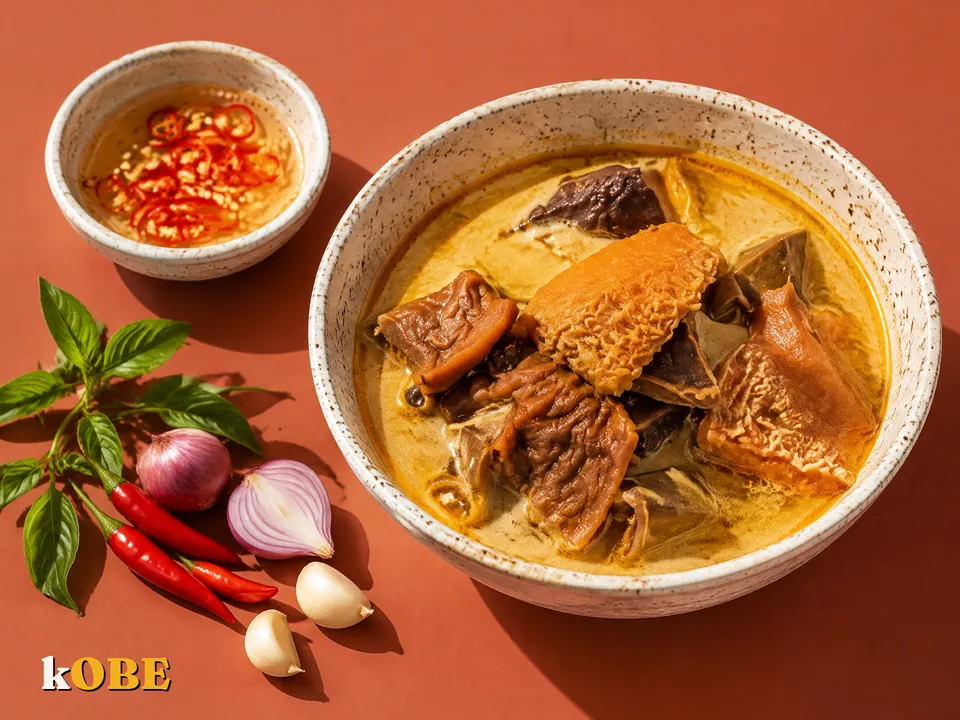 Phá lấu bò nước cốt dừa, không thêm đường tinh luyện