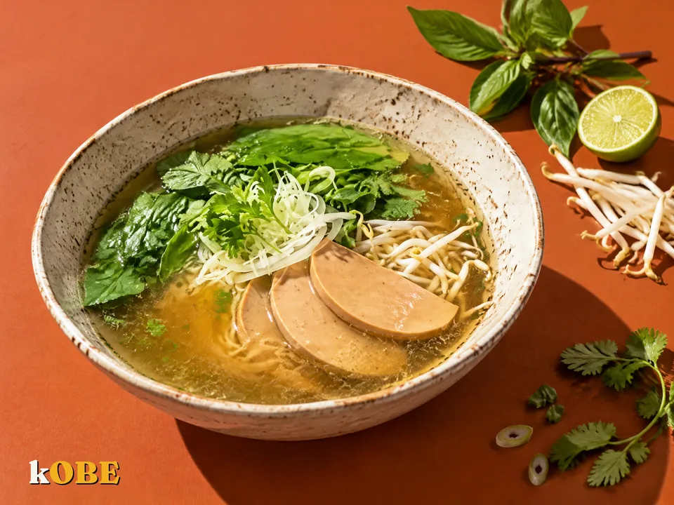 Phở chay rau củ nấu bằng đường la hán quả
