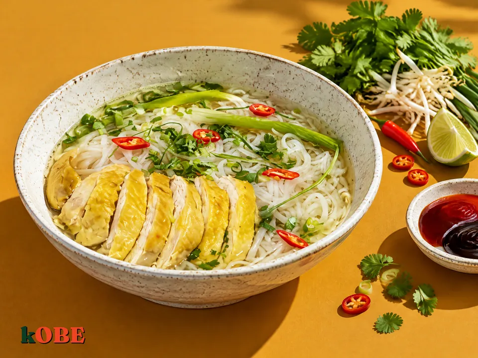 Pho Ga (Vietnamese Chicken Noodle Soup), Made with Monk Fruit Sweetener