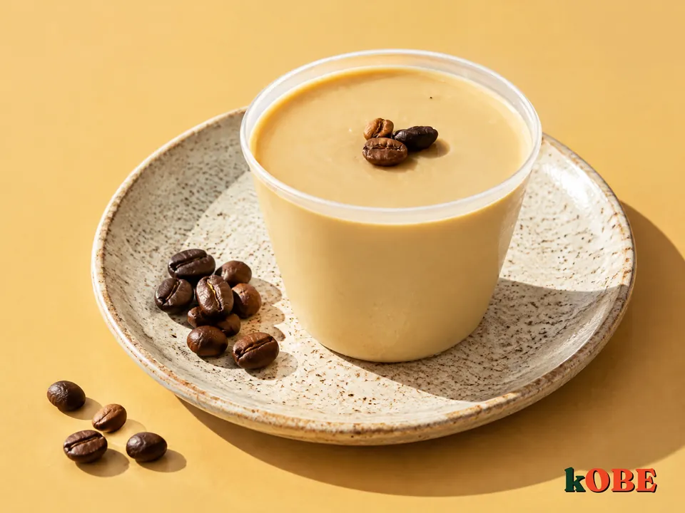 Pudding cà phê gelatin ngọt bằng đường la hán quả