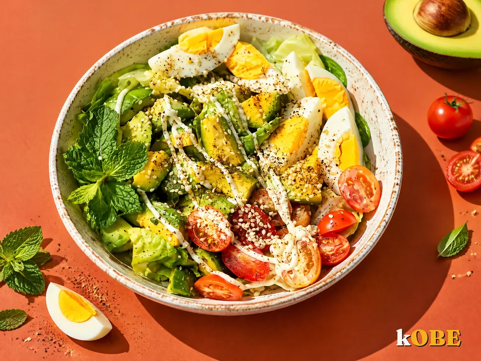 Avocado and Egg Salad with Mayonnaise