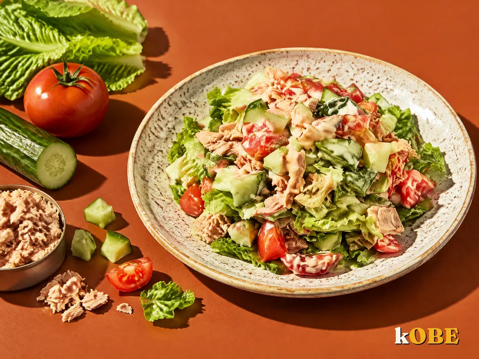 Salad cá ngừ hộp sốt mayonnaise tương cà, không thêm đường tinh luyện
