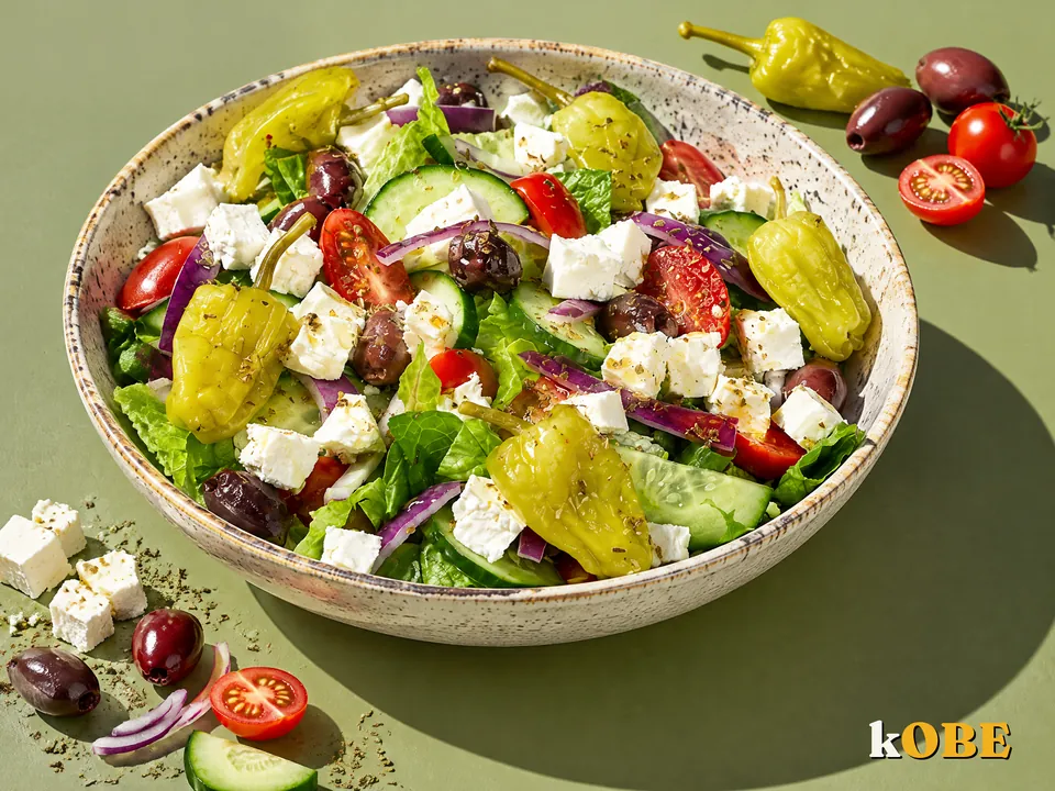 Greek Choriatiki Salad with Feta
