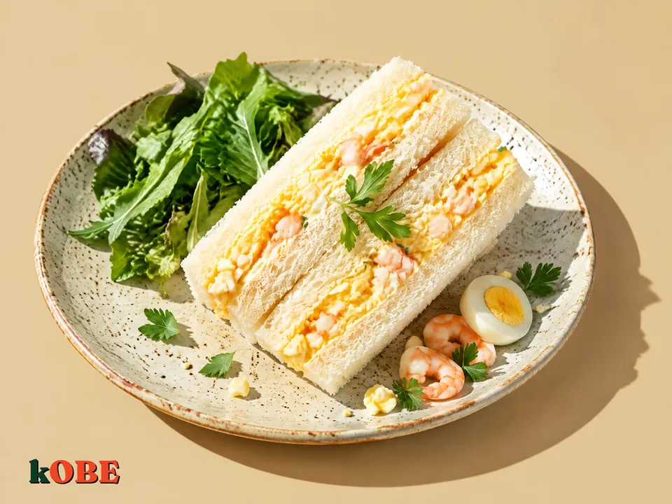 Egg and Shrimp Sandwich with Creamy Mayo, Made with Monk Fruit Sweetener
