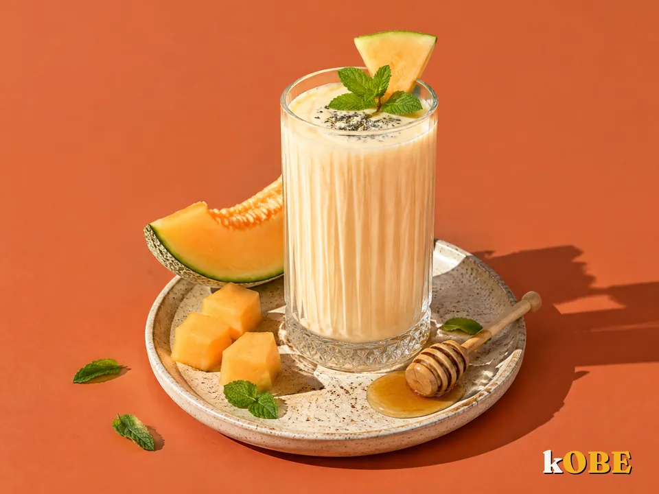 Sinh To Dua Luoi (Cantaloupe and Honey Smoothie), Sweetened with Monk Fruit
