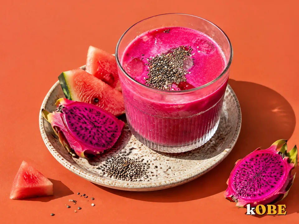 Sinh To Thanh Long (Dragon Fruit and Watermelon Smoothie)