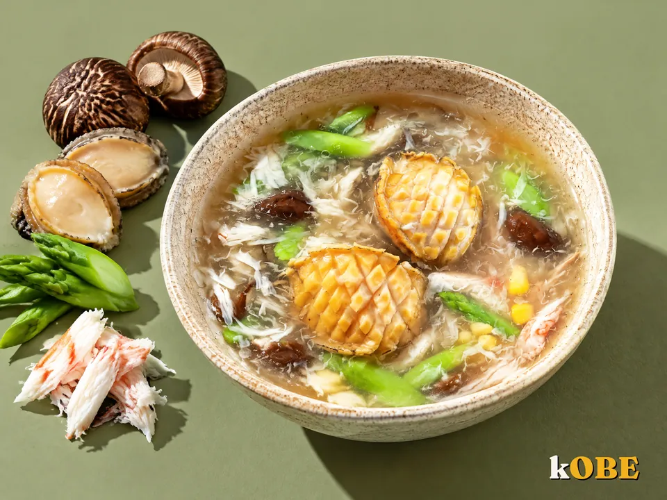 Súp bào ngư nấm đông cô, không thêm đường tinh luyện