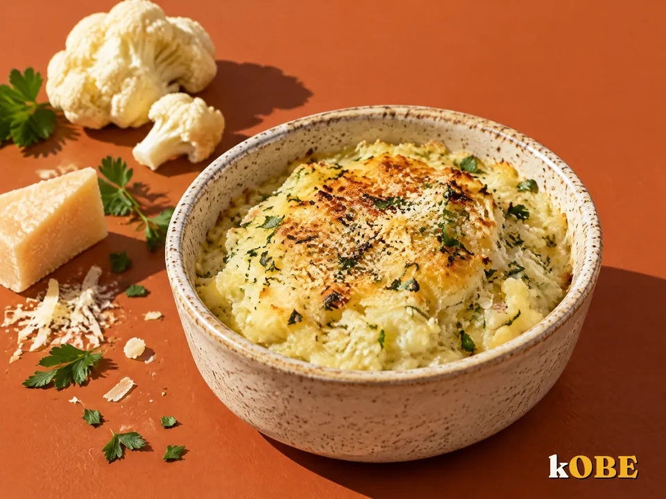 Baked Cauliflower Mash with Parmesan