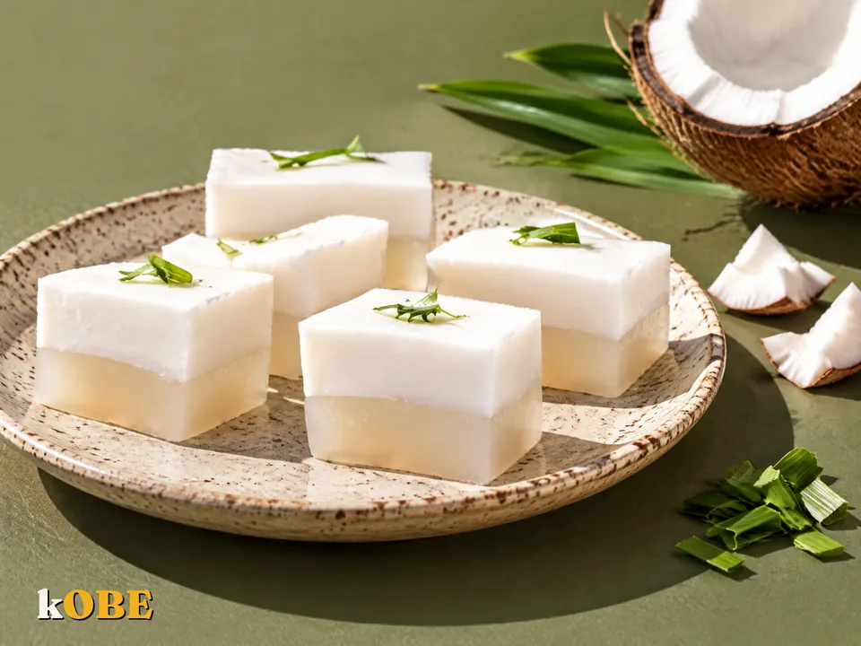 Thạch nước dừa hai lớp cốt dừa