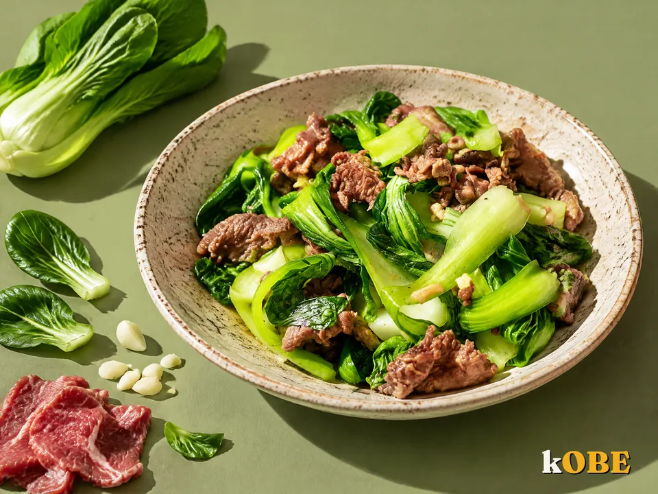Thịt bò xào cải thìa nấu bằng đường la hán quả