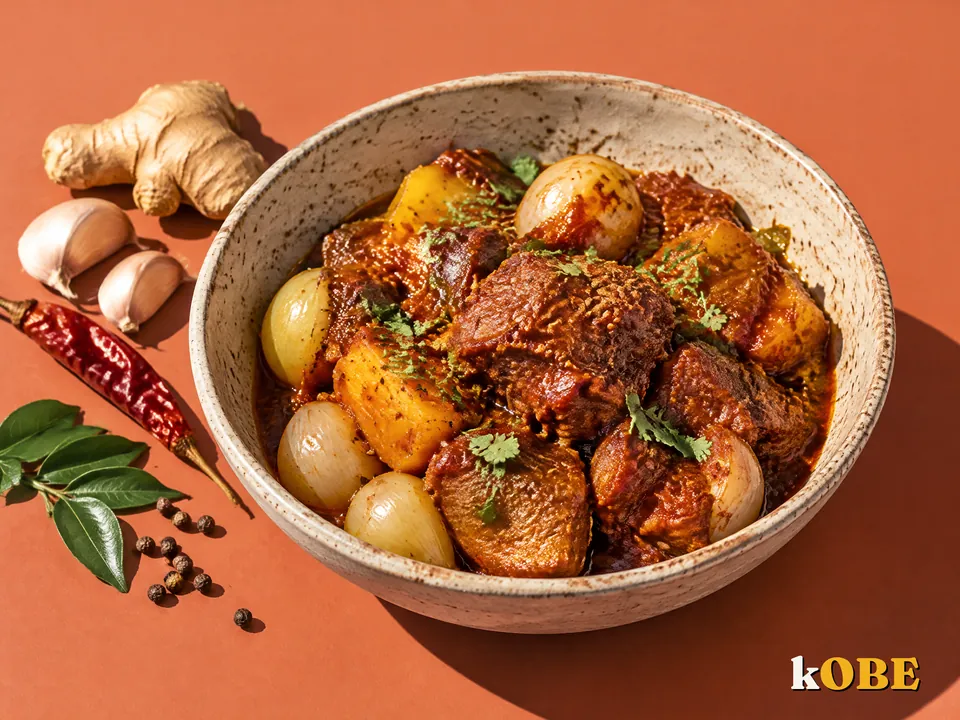 Thịt heo hầm Vindaloo kiểu Goa nấu bằng đường la hán quả