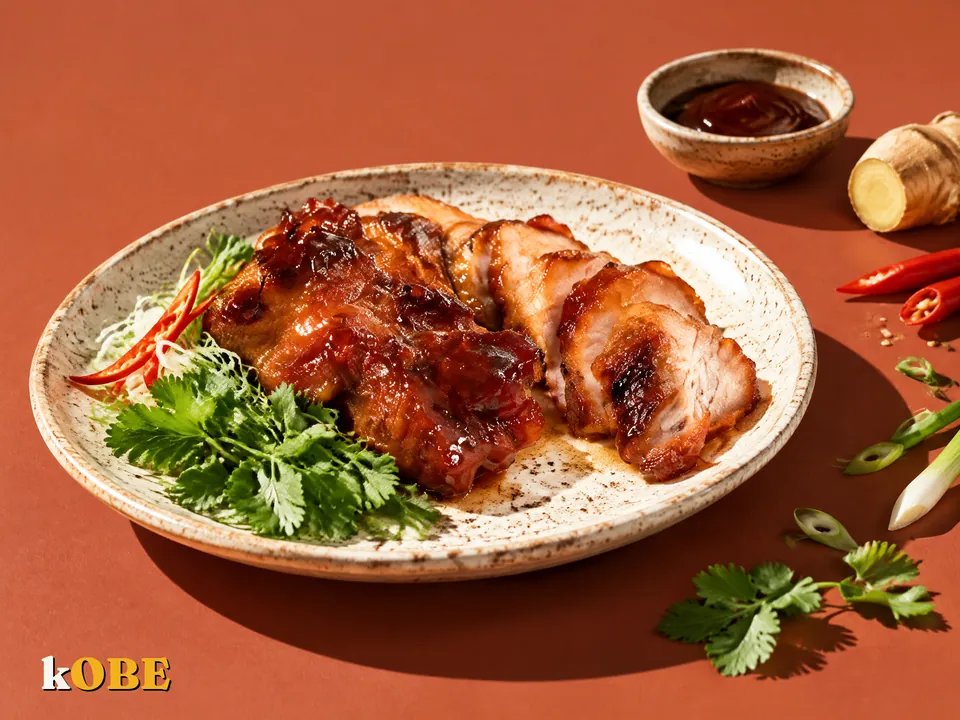 Thịt xá xíu người Hoa quay chảo, không thêm đường tinh luyện