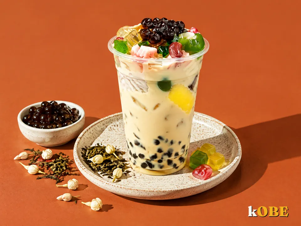 Jasmine Oolong Milk Tea, Sweetened with Monk Fruit