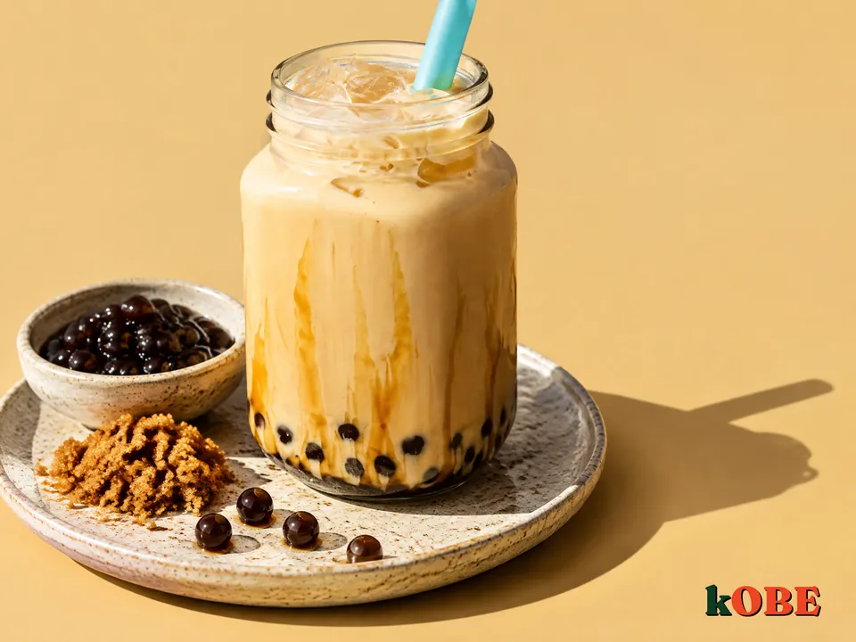 Tra Sua Tran Chau Duong Den (Boba Milk Tea), Sweetened with Monk Fruit