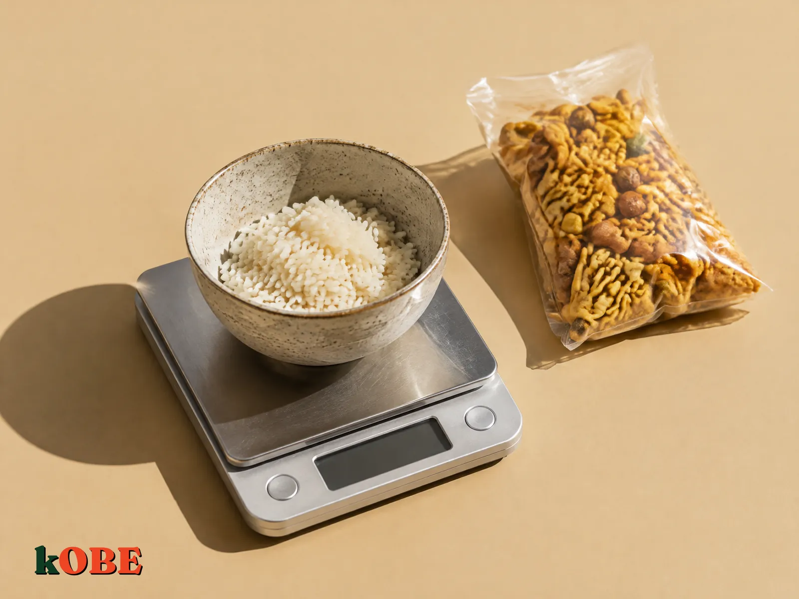 Serving size vs "per 100g": why kOBE lists numbers per 100g